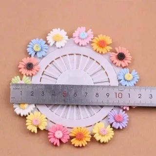 Colorful Daisy Flower Hijab Pin Set 